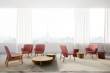 ALA - Fabric easy chair with armrests by La Cividina - view 3